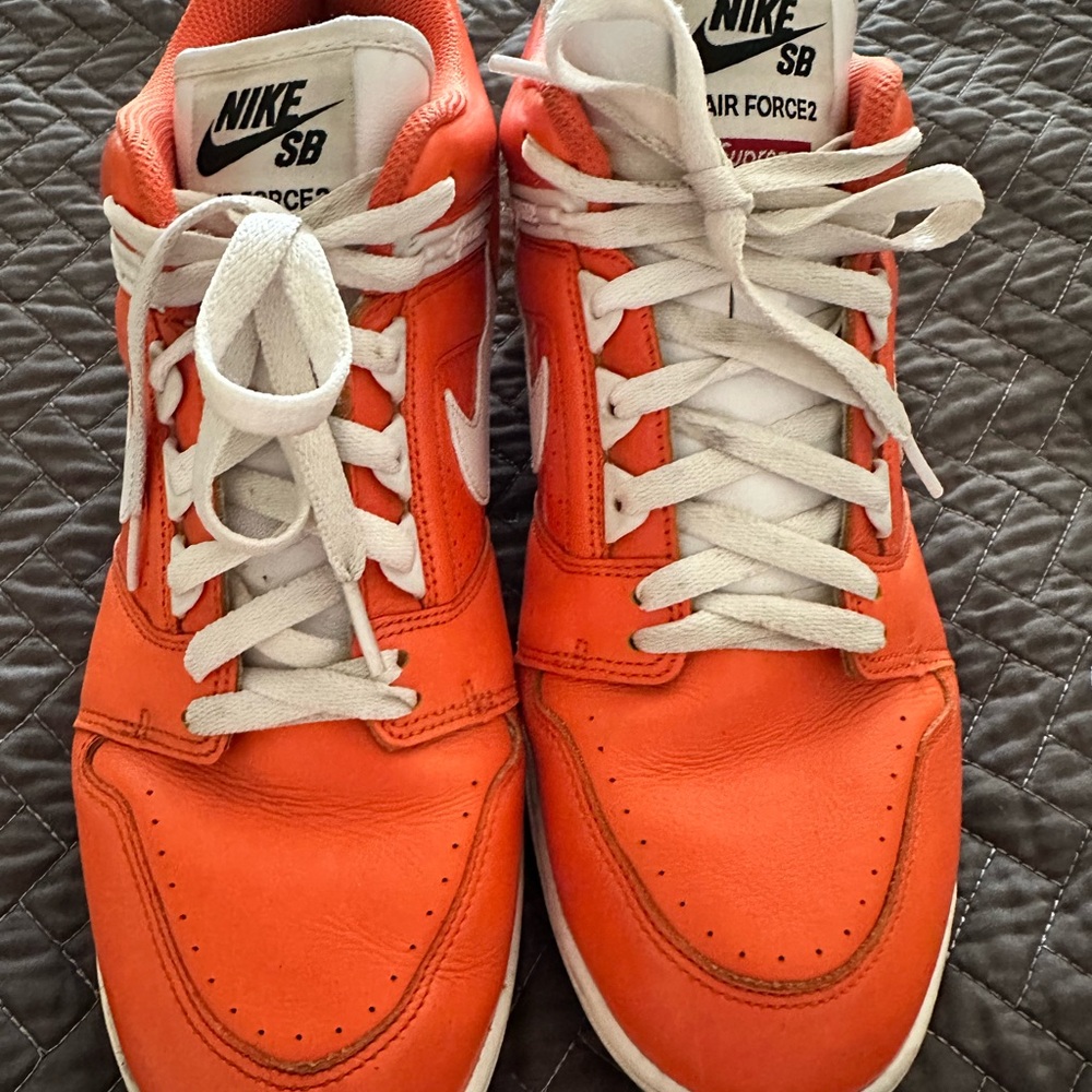 NIKE SB AF2 LOW "Supreme" AA0871-818 orange blaze/white US 11